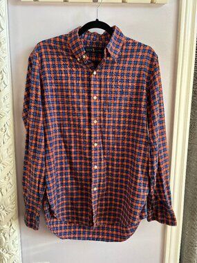 Mens Ralph Lauren Plaid Button Up Size Medium